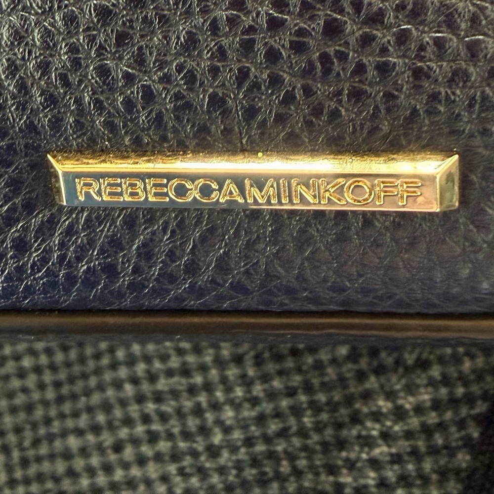 Rebecca Minkoff Dark Navy Crossbody Bag with Multicolor Pom-Pom - Picture 5 of 5